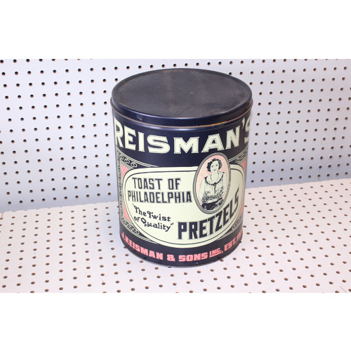 Early Reismans pretzel tin toast of Philadelphia
