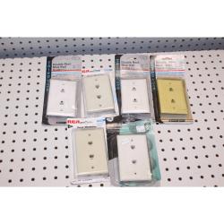 Lot of 6 telephone double modular wall outlets