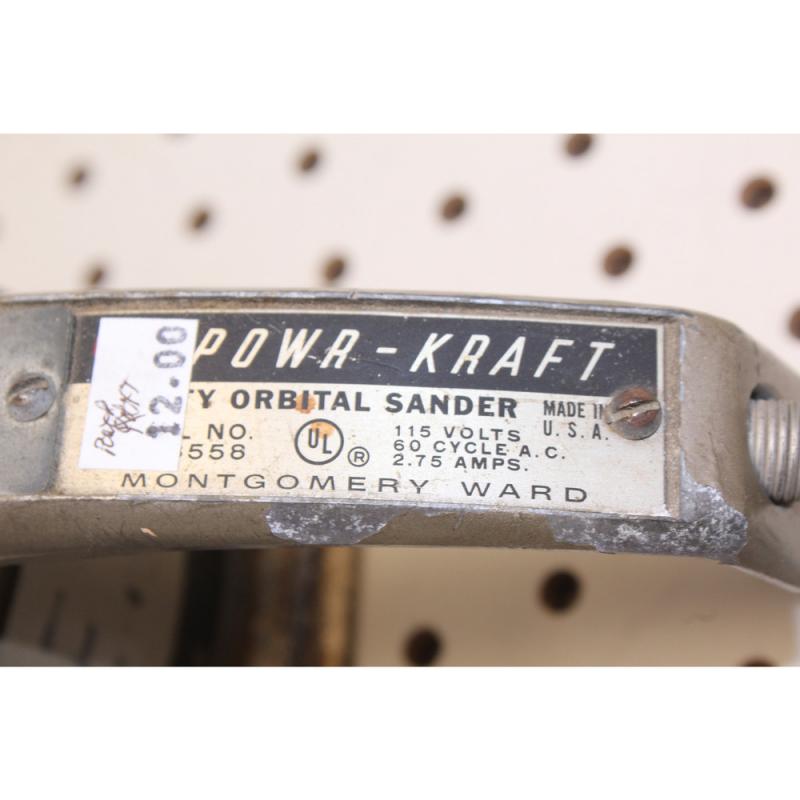 Vintage Montgomery Ward powr kraft orbital sander