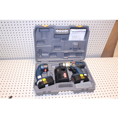 Ryobi 18v cordless drill and flashlights set - as is