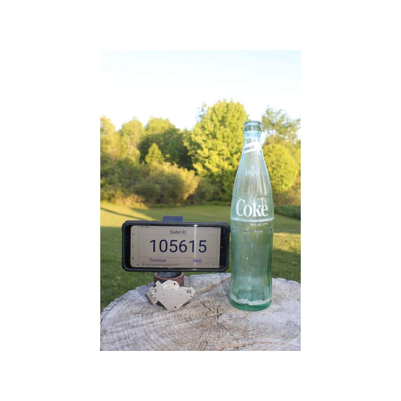 11" Vintage Coca-Cola bottle - Green Glass