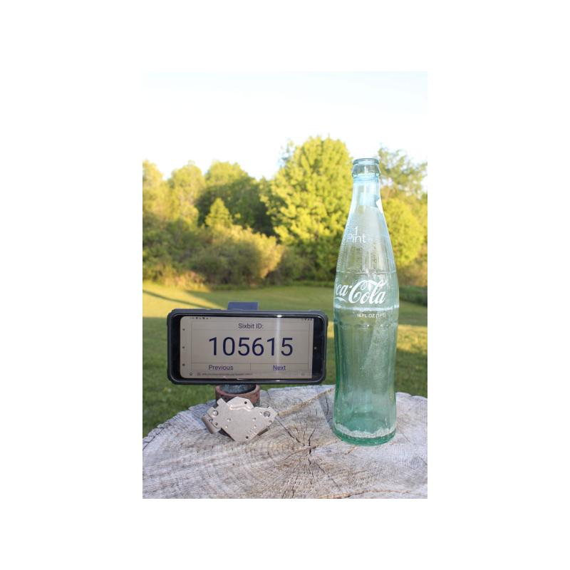 11" Vintage Coca-Cola bottle - Green Glass