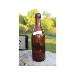 9" Vintage S. W. Utter Nassau N.Y. bottle - Brown Glass