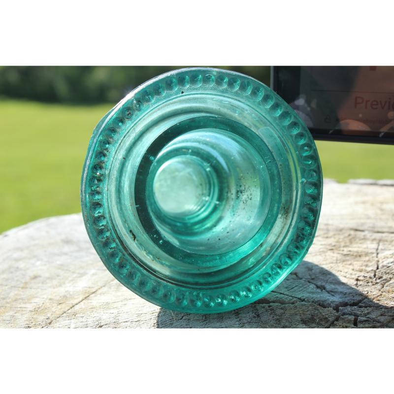 Vintage Insulator - Green Glass - Item# 105639