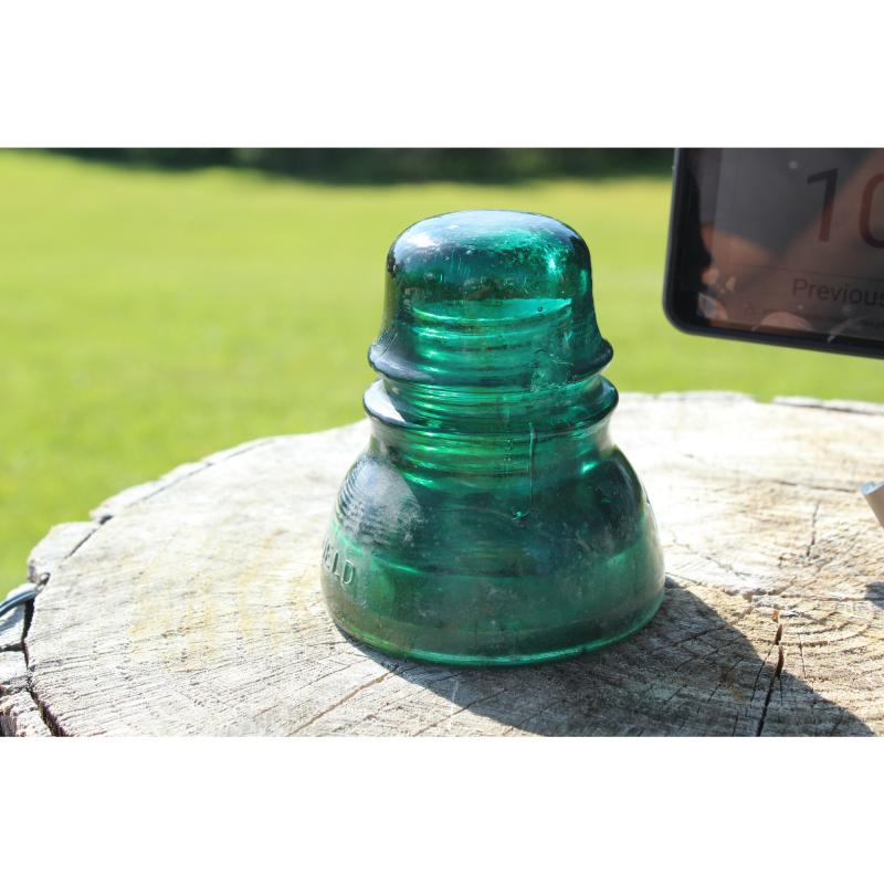 Vintage Insulator - Green Glass - Item# 105657