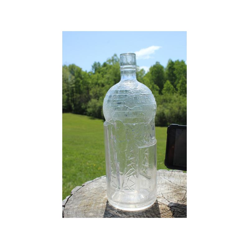 10" Vintage WILSON "THAT'S ALL" bottle - Clear Glass