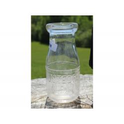 5" Vintage United Farms Albany NY bottle - Clear Glass