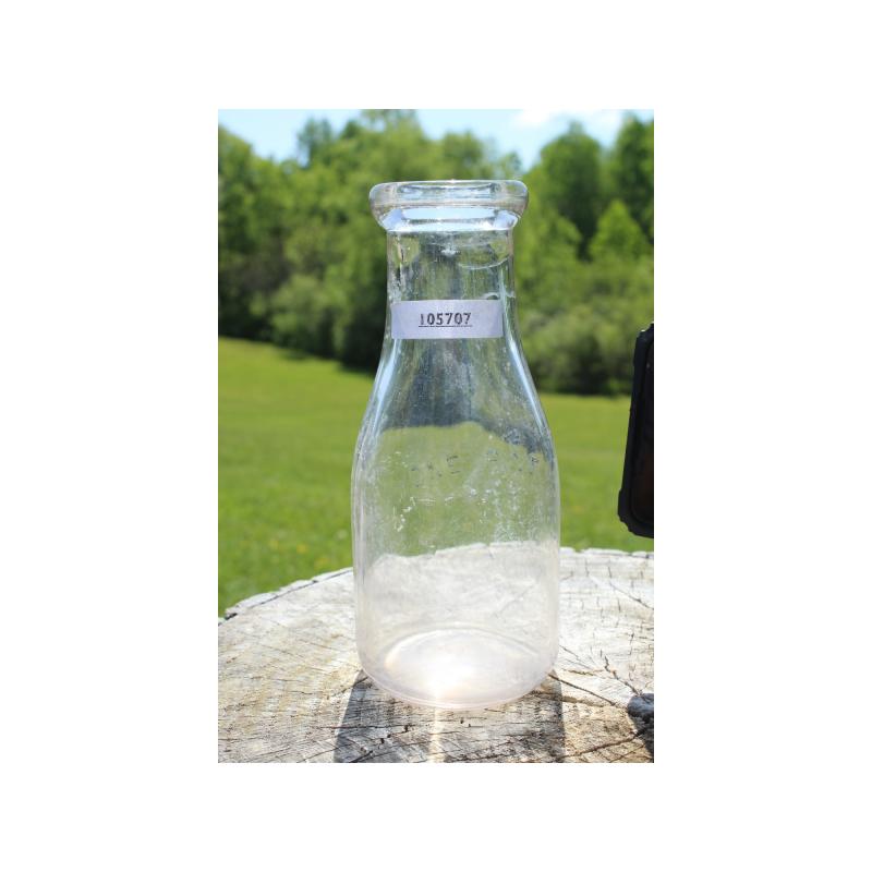 7" Vintage 1 PINT LIQUID bottle - Clear Glass