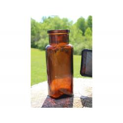 7.5" Vintage Kepler WELLCOME chemical works bottle - Brown Glass