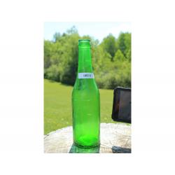 9.5" Vintage BOTTLE - Green Glass