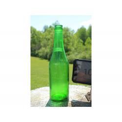 9.5" Vintage BOTTLE - Green Glass