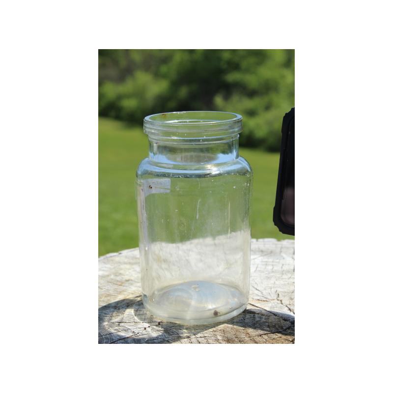 5" Vintage JAR - Clear Glass