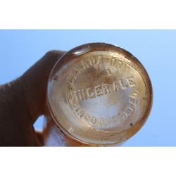 9.5" Vintage BOTTLE - iridescent Glass
