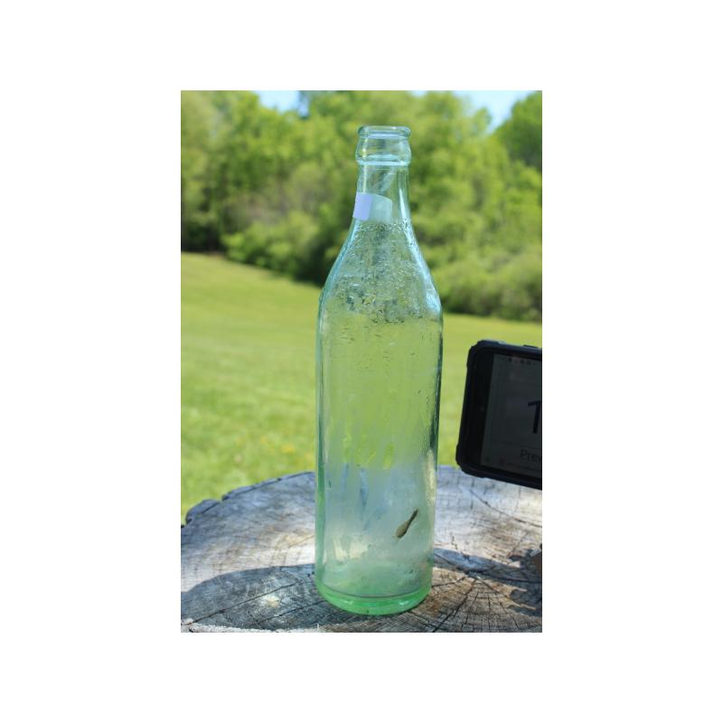 10" Vintage Vintage Bottle Trade Clicquot Club Mark - Green Glass