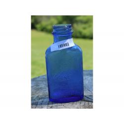 5" Vintage Milk of magnesia Chase Phillips GLENBROCK CONN. Bottle - Blue Glass