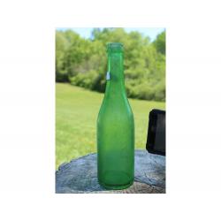 10" Vintage BOTTLE - Green Glass