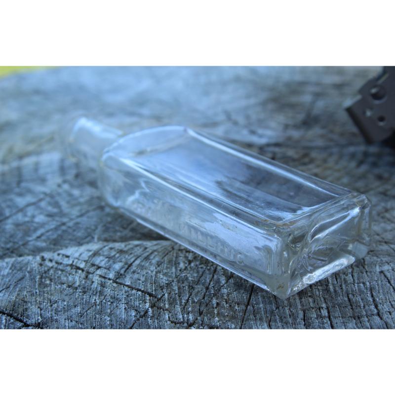 6" Vintage PENNE'S PAIN KILLING MAGIC OIL bottle - Clear Glass