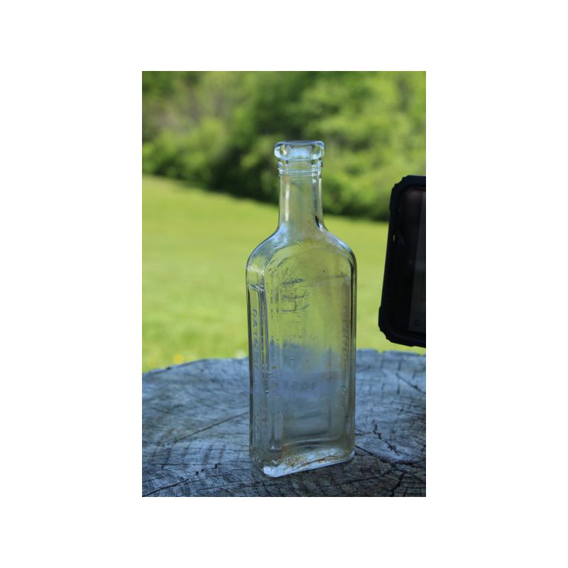 6" Vintage PENNE'S PAIN KILLING MAGIC OIL bottle - Clear Glass