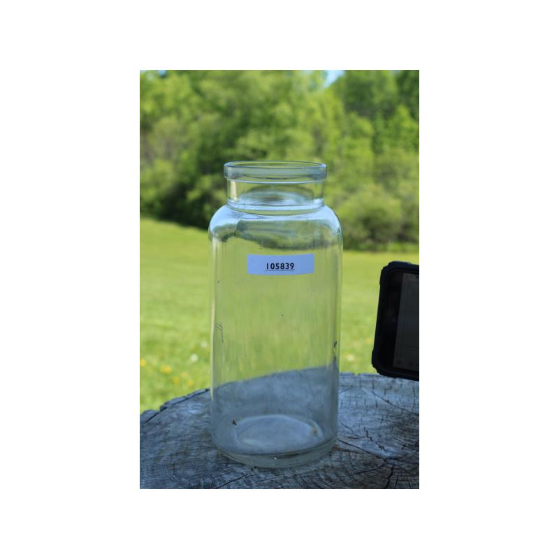 7.5" Vintage JAR - Clear Glass
