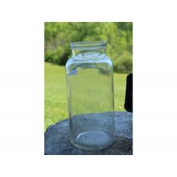 7.5" Vintage JAR - Clear Glass
