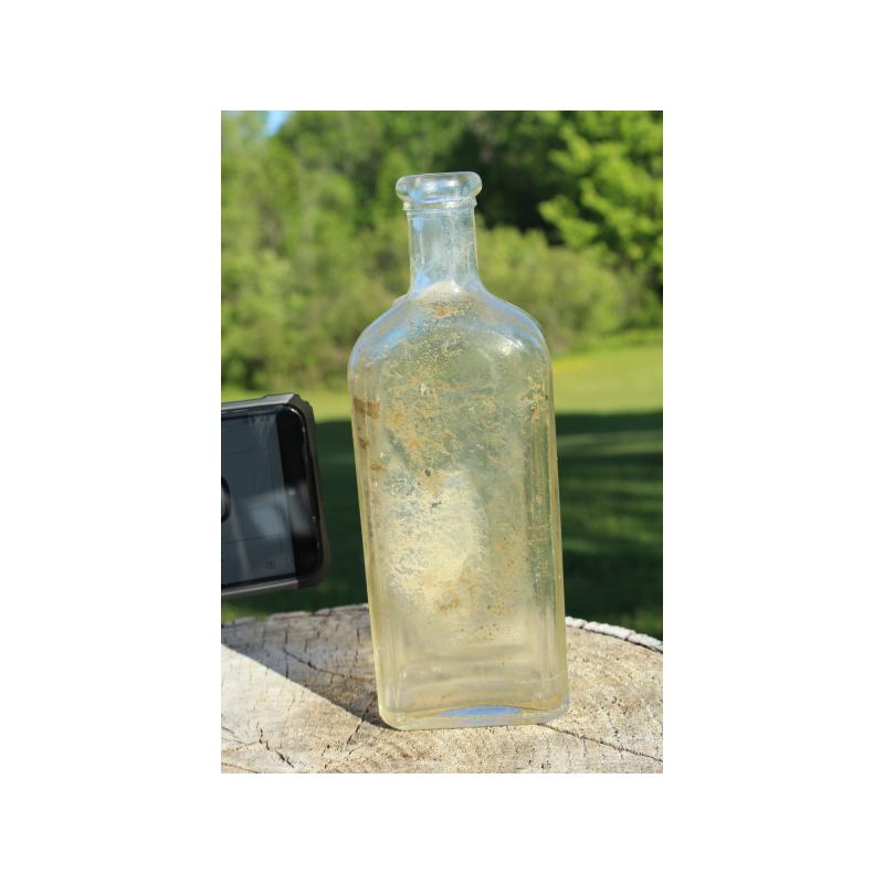 8" Vintage RAWLEIGH'S bottle - Clear Glass