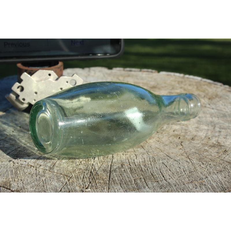 7" Vintage BOTTLE - Clear Glass