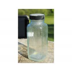5.5" Vintage JAR WITH TOP - Clear Glass