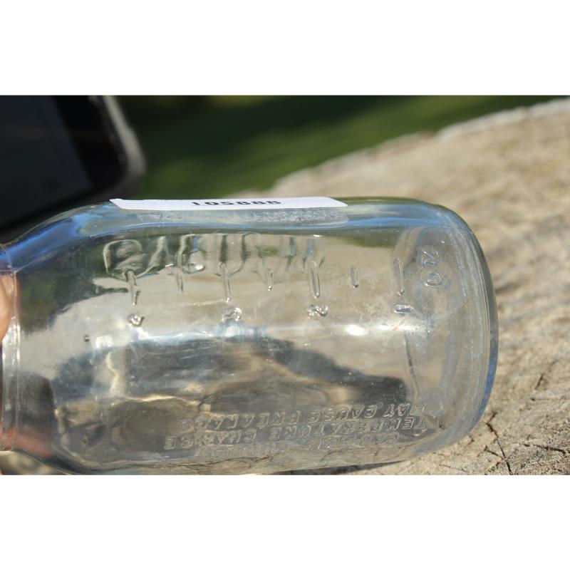 4" Vintage EVENFLO BOTTLE - Clear Glass