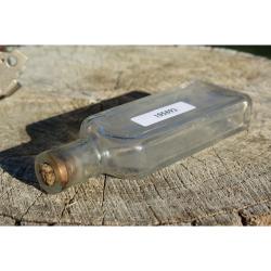 5.5" Vintage MEDICINE BOTTLE - Clear Glass