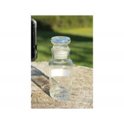 4" Vintage BOTTLE WITH TOP - Clear Glass