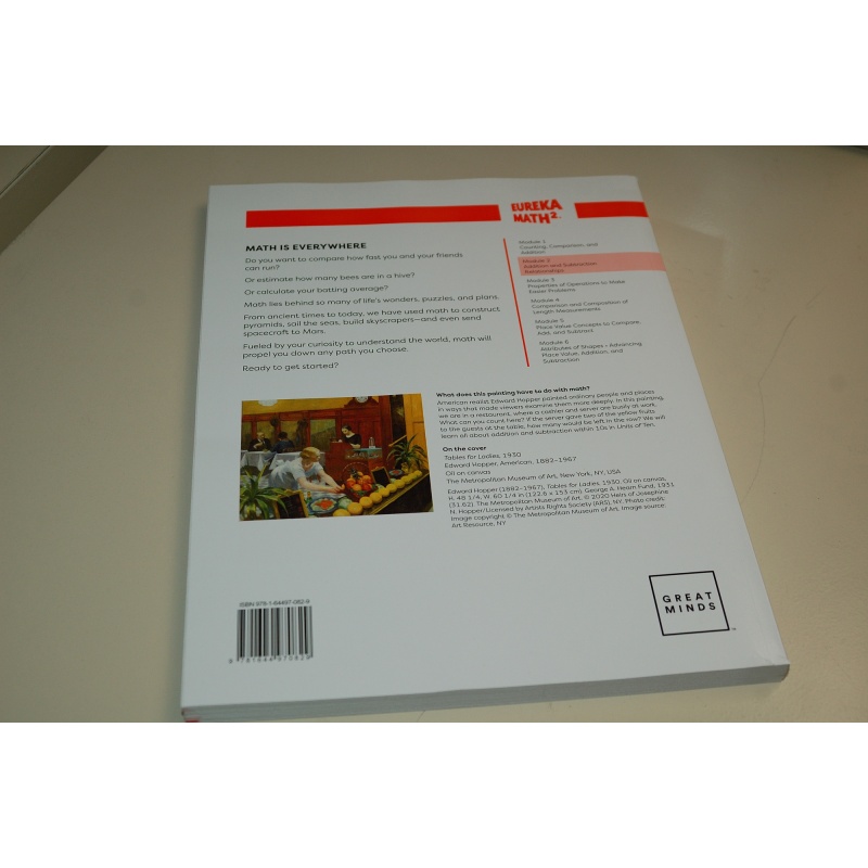 Eureka Math² Squared Grade 1 Module 2 Learn Student Book - Weight: 16.93 oz.