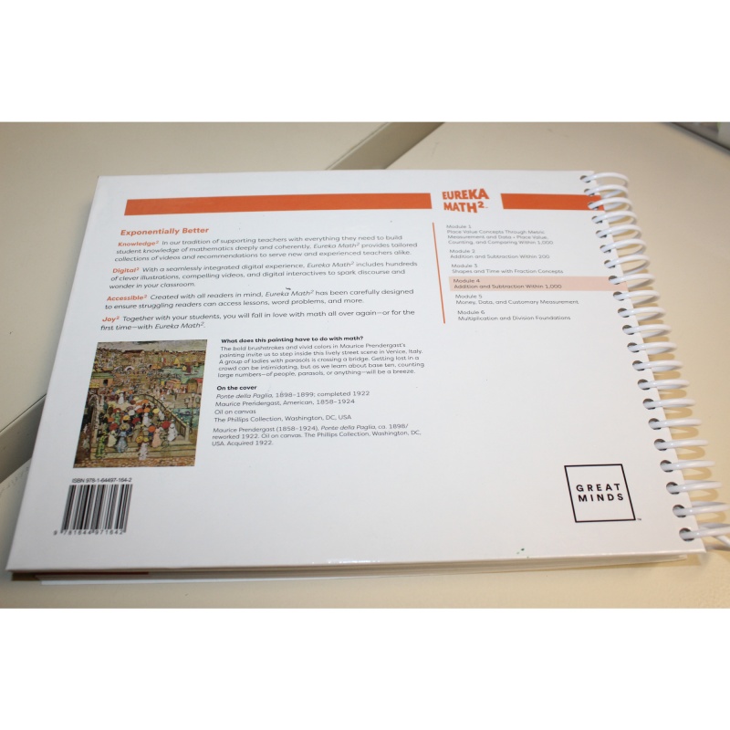 Eureka Math² Squared Grade 2 Module 4 Teacher Book - Weight: 36 oz.