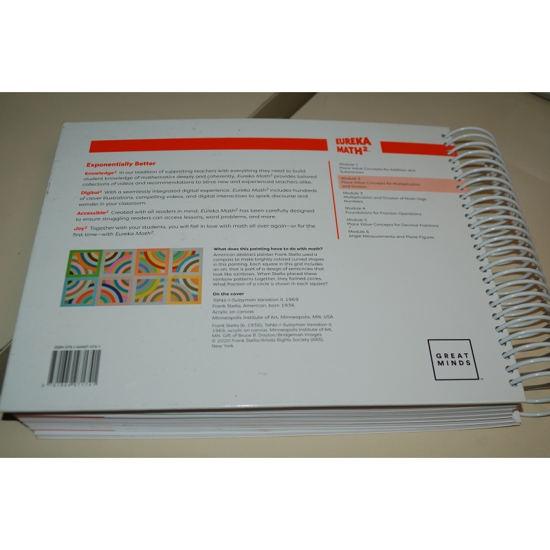 Eureka Math² Squared Grade 4 Module 2 Teacher Book - Weight: 47 oz.