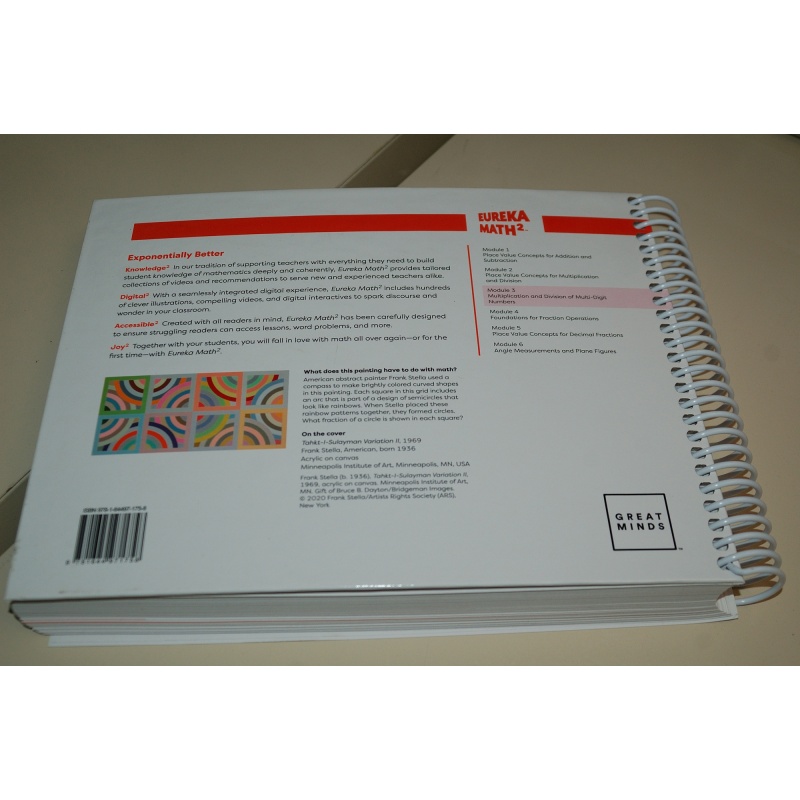 Eureka Math² Squared Grade 4 Module 3 Teacher Book - Weight: 39 oz.
