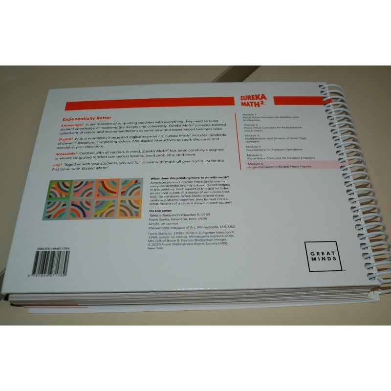 Eureka Math² Squared Grade 4 Module 6 Teacher Book - Weight: 40 oz.