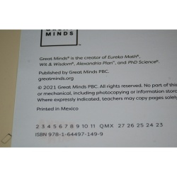 Eureka Math² Squared Kindergarten Module 1 Teacher Book - Weight: 39 oz.