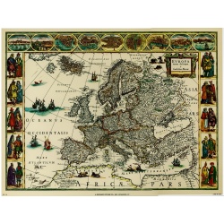 Lot of 3 (9 x 12) Art Print MP14 Bernard Picture Co. - Europa