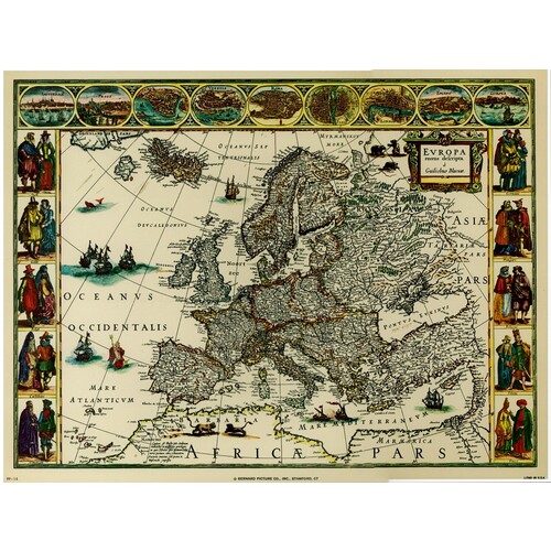 (9 x 12) Art Print MP14 Bernard Picture Co. Europa