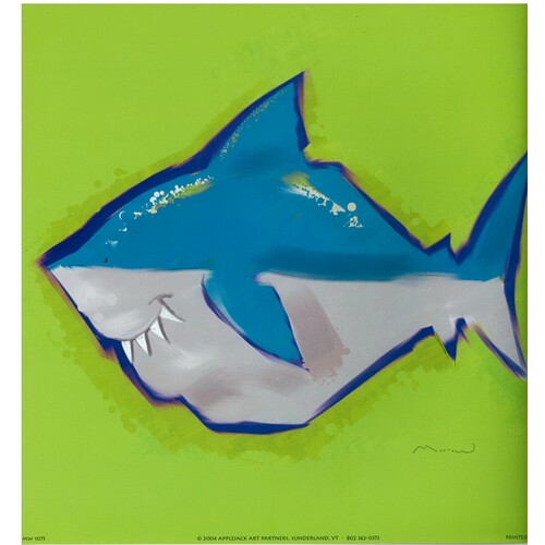 (9 x 9) Art Print MW1075 Anthony Morrow Shark