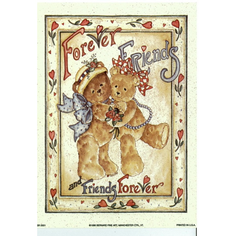 Lot of 11 (5 x 7) Art Print SR0001A Shelly Rasche - Forever Friends