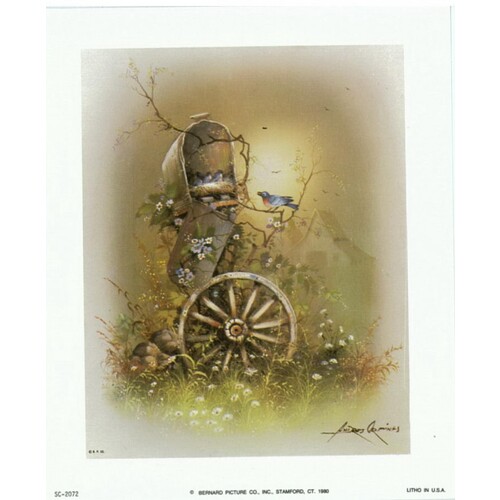 (5 x 6) Art Print SC2072 Andres Orpinas Birds Nesting in a Mailbox