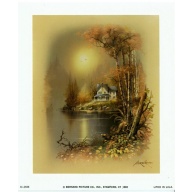 Lot of 13 (5 x 6) Art Print SC2926 Andres Orpinas - House by the Lake