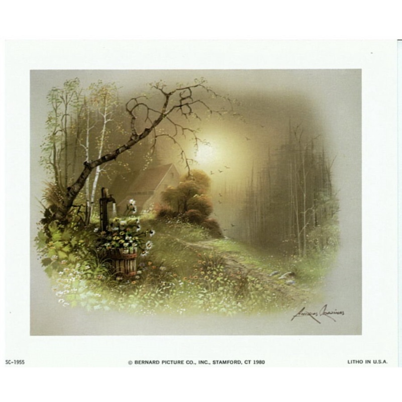 (5 x 6) Art Print SC1955 Andres Orpinas House In the Woods