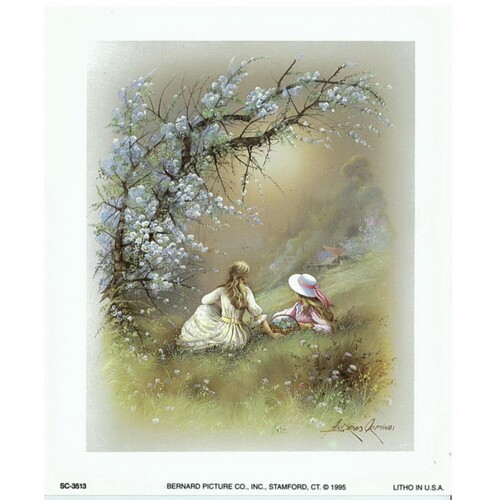 (5 x 6) Art Print SC3513 Andres Orpinas 2 Girls In the Meadow