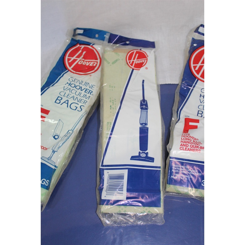 Hoover Type F Vacuum Cleaner Bags - 1 Package - 3 Bags