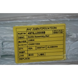 LG 4975JJ2008B Rail Guide *NEW*