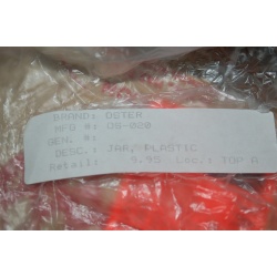 OSTER OS-020 JAR, PLASTIC