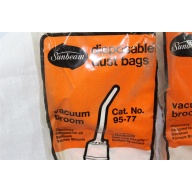 Sunbeam Vacuum Broom Cat. No. 95-77 Disposable Dust Bags - 1 package - 4 bags