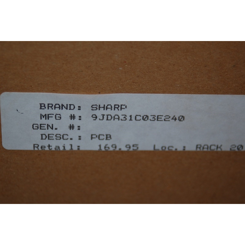 SHARP 9JDA31C03E240 PWB
