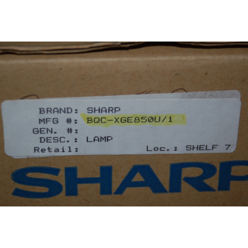 SHARP BQC-XGE850U/1 SHARP PROJ LAMP